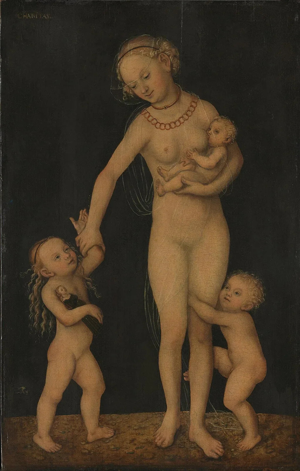 Charité - Lucas Cranach the Elder image 1 reproduction de peinture à l’huile