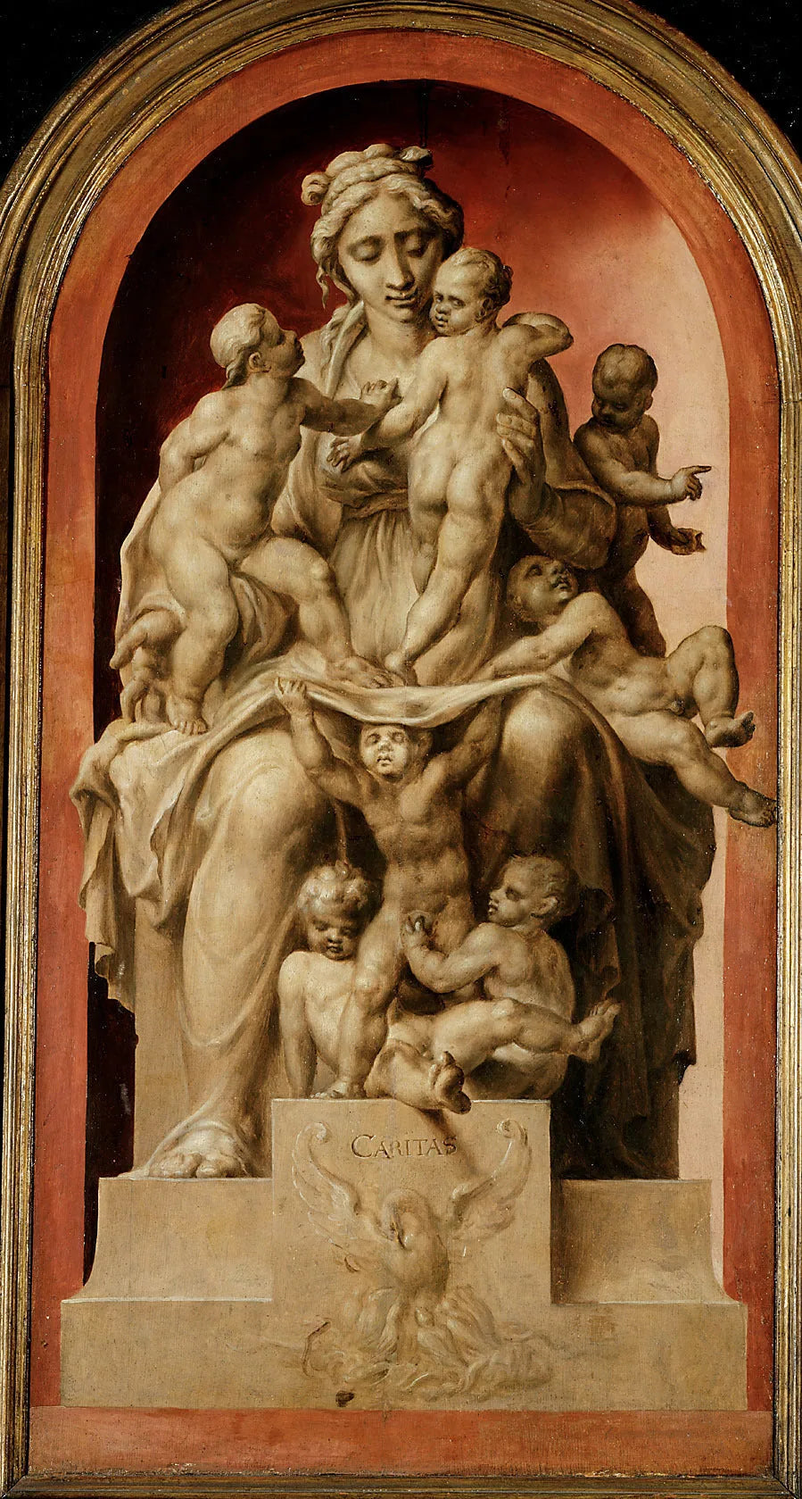 Charité - Maarten van Heemskerck image 1 reproduction de peinture à l’huile