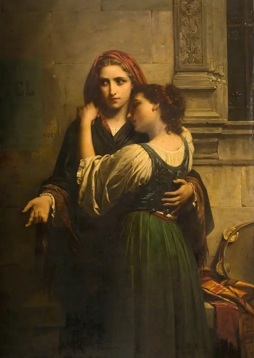 Charité pour ma sœur - Pierre Auguste Cot image 1 reproduction d’œuvre d’art à l’huile