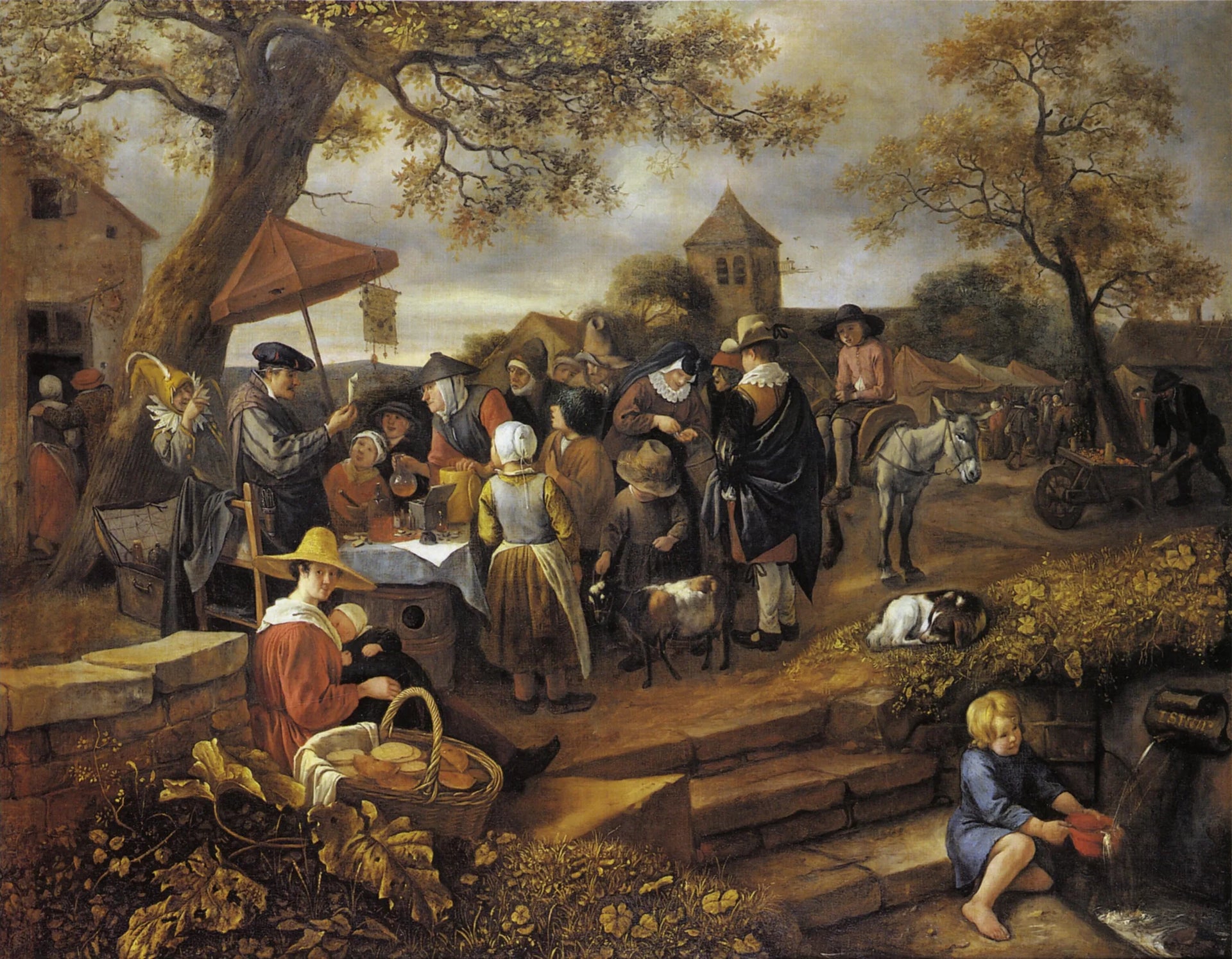 Charlatan - Jan Steen image 1 copie peinte à la main à l’huile