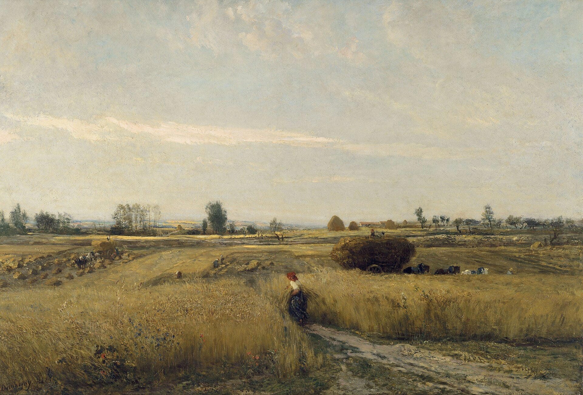 La Moisson - Charles-François Daubigny