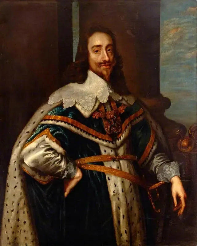 Charles Ier (1600–1649) - Antoine van Dyck image 1 copie peinte à la main à l’huile