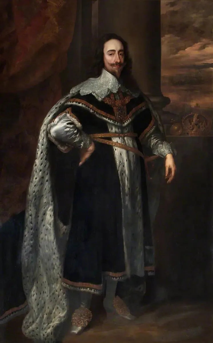 Charles Ier (1600–1649) - Antoine van Dyck image 1 copie peinte à la main à l’huile