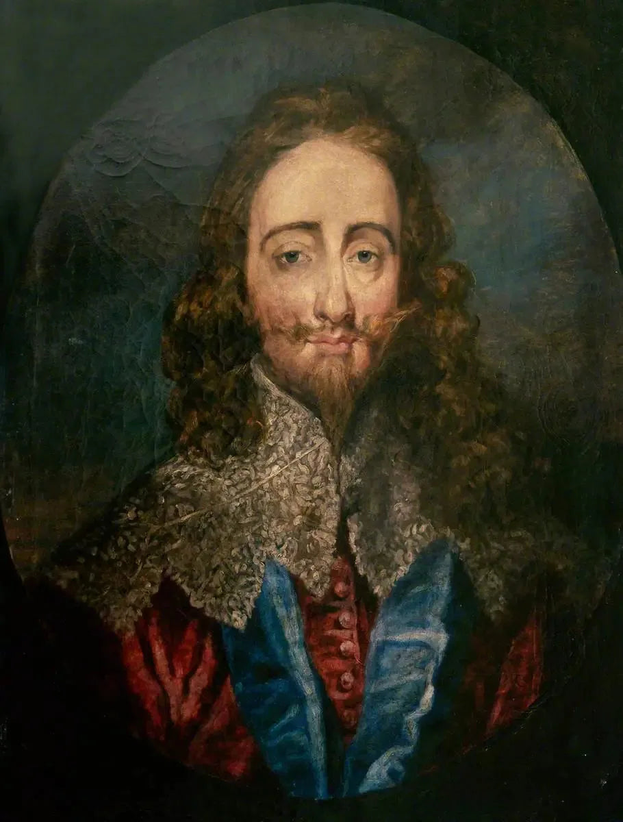 Charles Ier (1600–1649) - Antoine van Dyck image 1 copie peinte à la main à l’huile