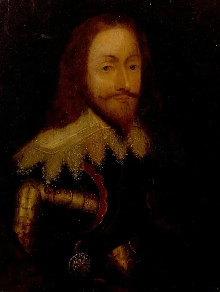 Charles Ier (1600-1649), en armure et portant l'Ordre du Chardon - Antoine van Dyck image 1 tableau peint à l’huile sur toile