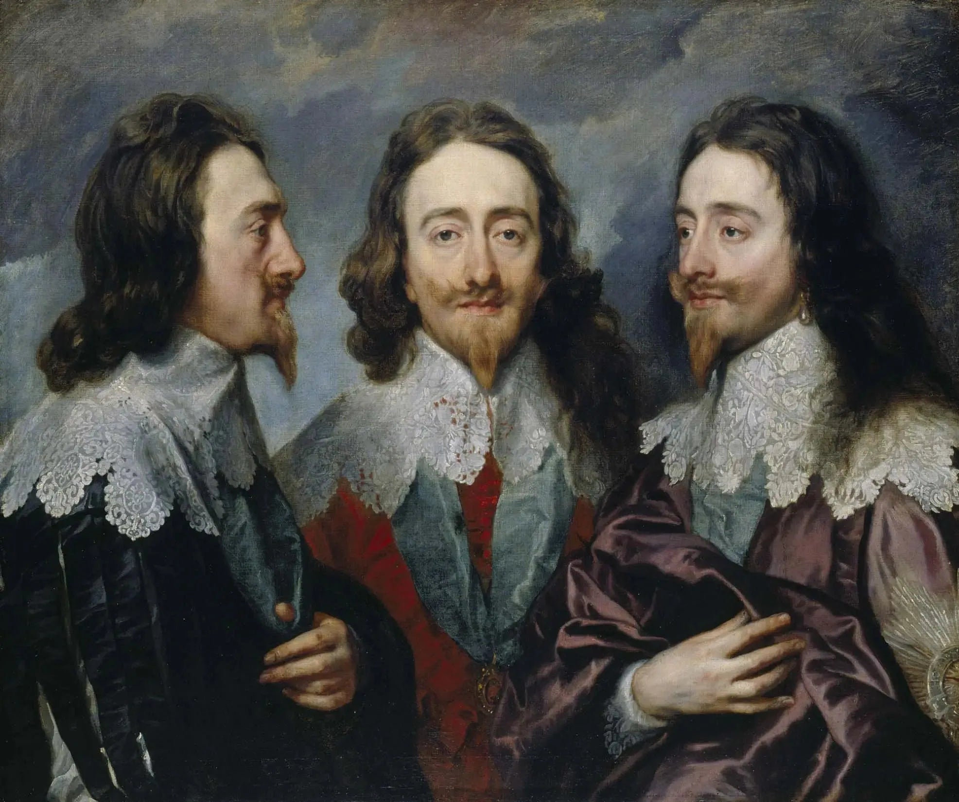 Charles Ier (en trois positions) - Antoine van Dyck image 1 tableau peint à l’huile sur toile