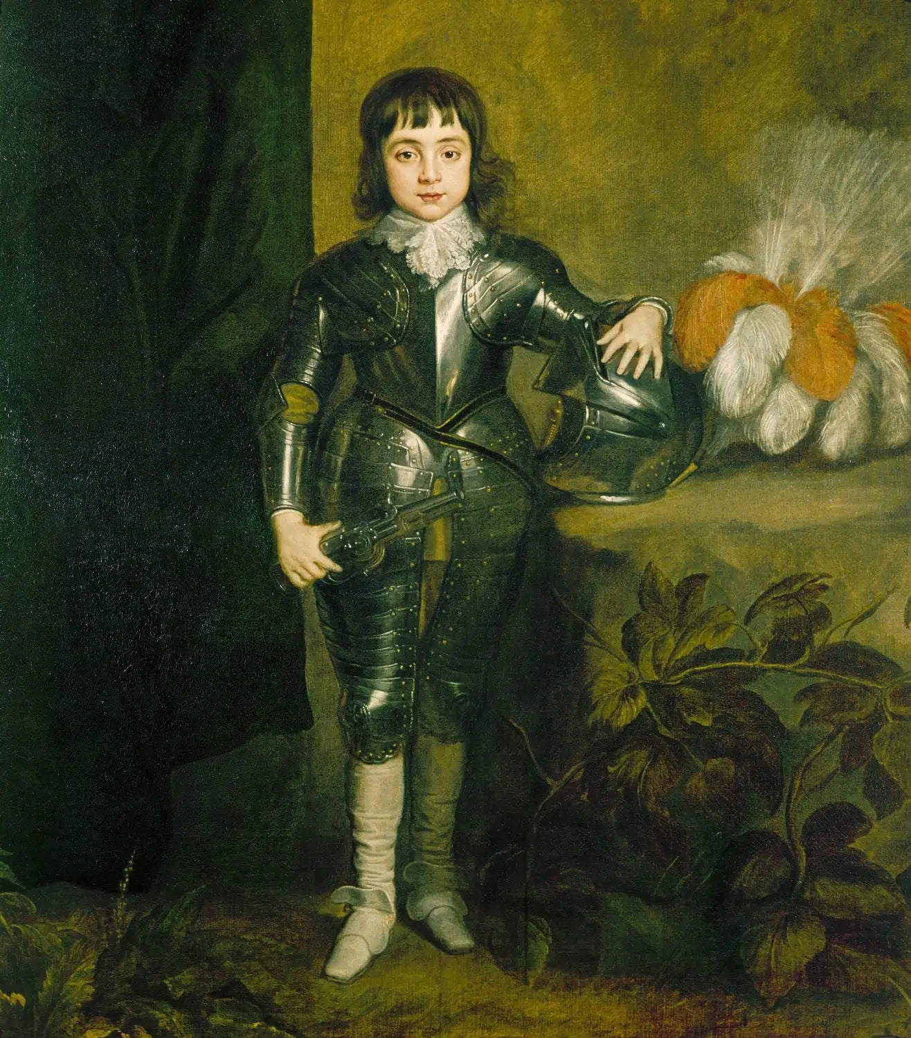 Charles II lorsqu'il était prince de Galles (1630-1685) - Antoine van Dyck image 1 copie de tableau peinte à la main