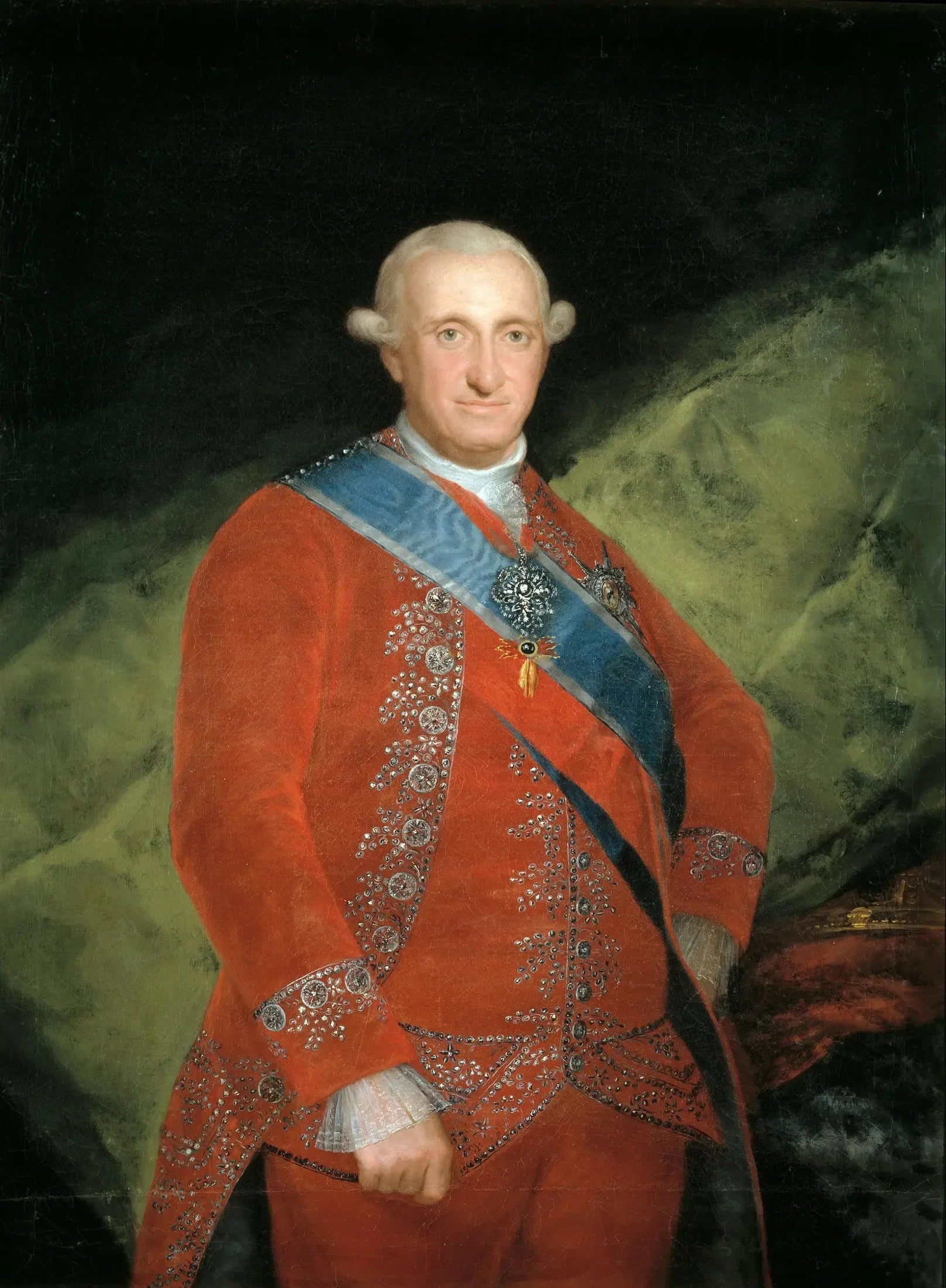 Charles IV en rouge - Francisco de Goya image 1 reproduction de peinture à l’huile