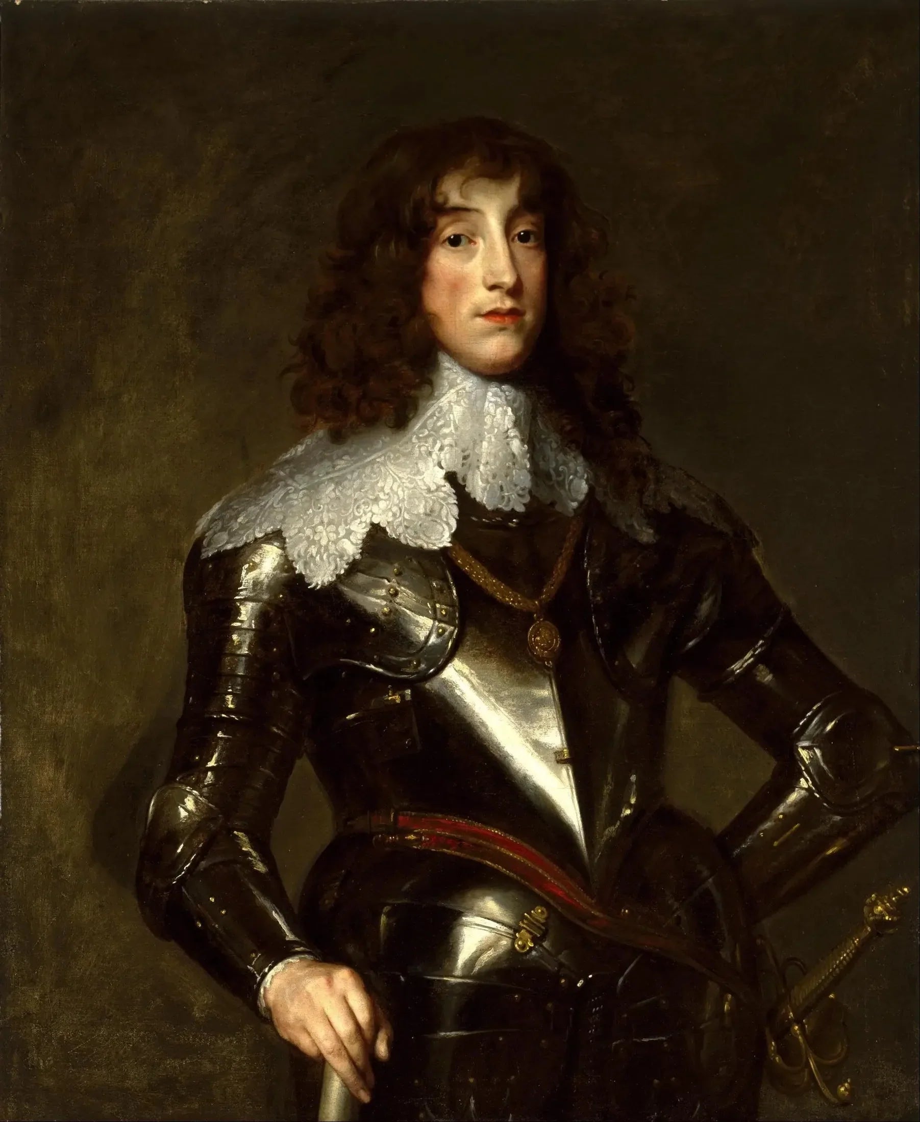 Charles Louis, électeur palatin - Antoine van Dyck image 1 copie peinte à la main à l’huile