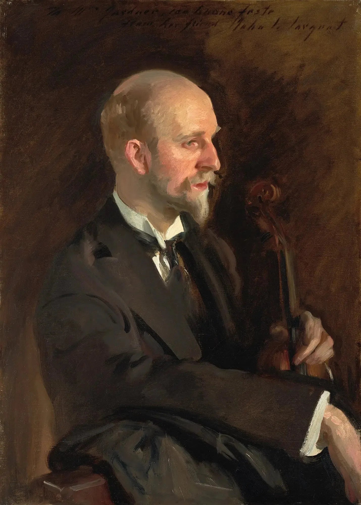 Charles Martin Loeffler - John Singer Sargent image 1 reproduction artisanale de tableau