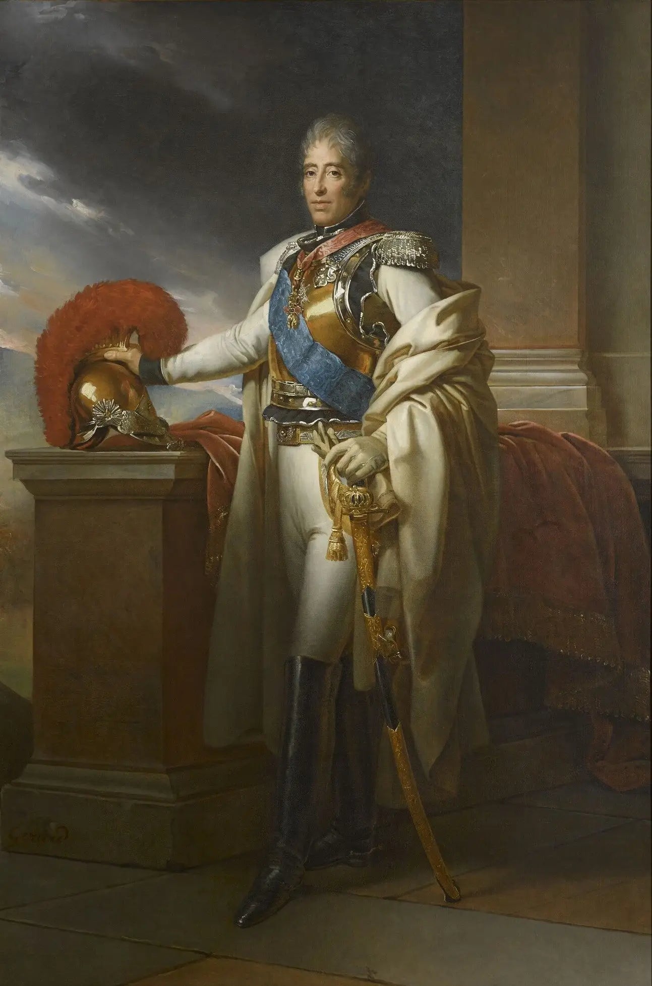 Charles-Philippe de France (1757-1836), comte d'Artois, en uniforme de colonel général des Carabiniers, vers 1815 - François Gérard image 2 reproduction de peinture à l’huile