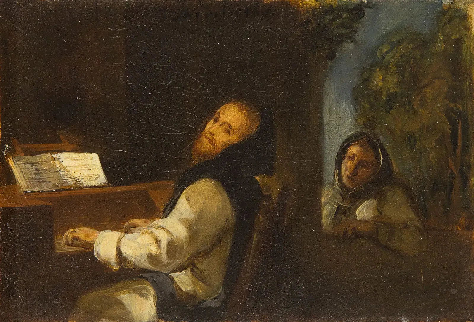 Charles Quint au monastère de Yuste - Eugène Delacroix image 1 reproduction réalisée par Alpha Reproduction