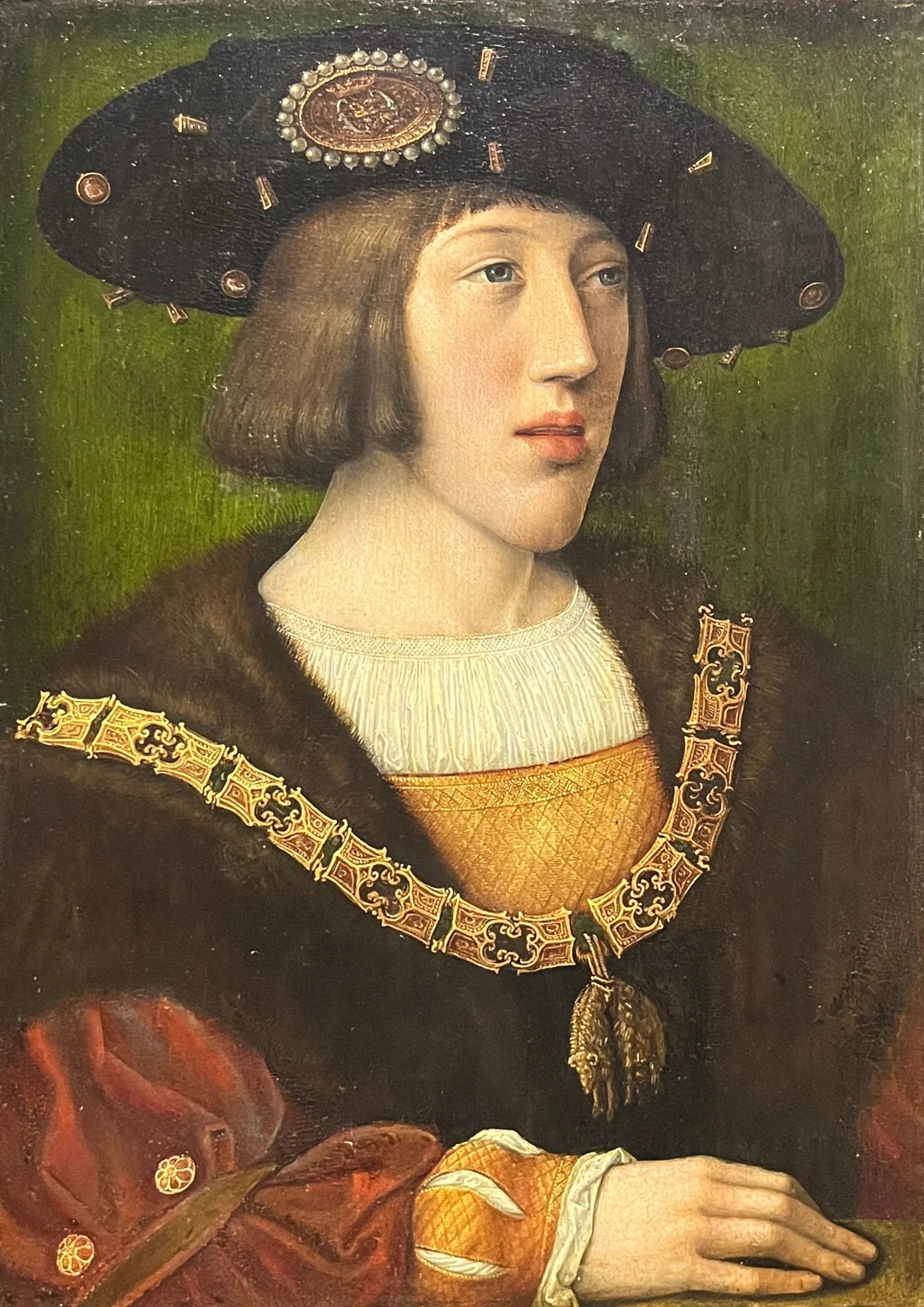Charles Quint jeune - Bernard van Orley image 1 copie de tableau peinte à la main
