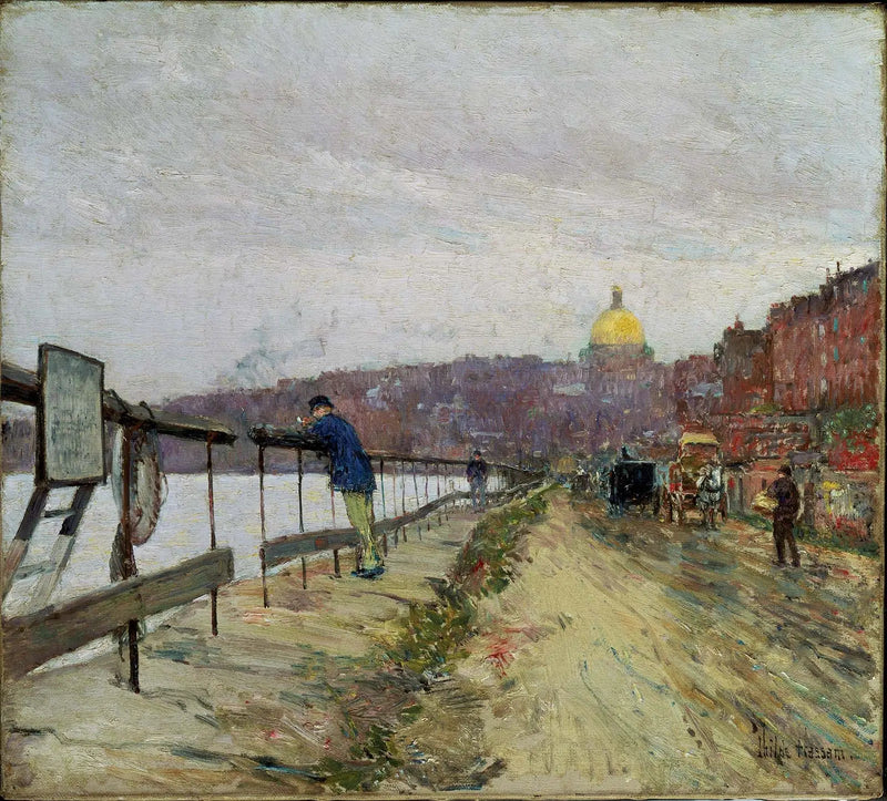 Charles River et Beacon Hill - Childe Hassam