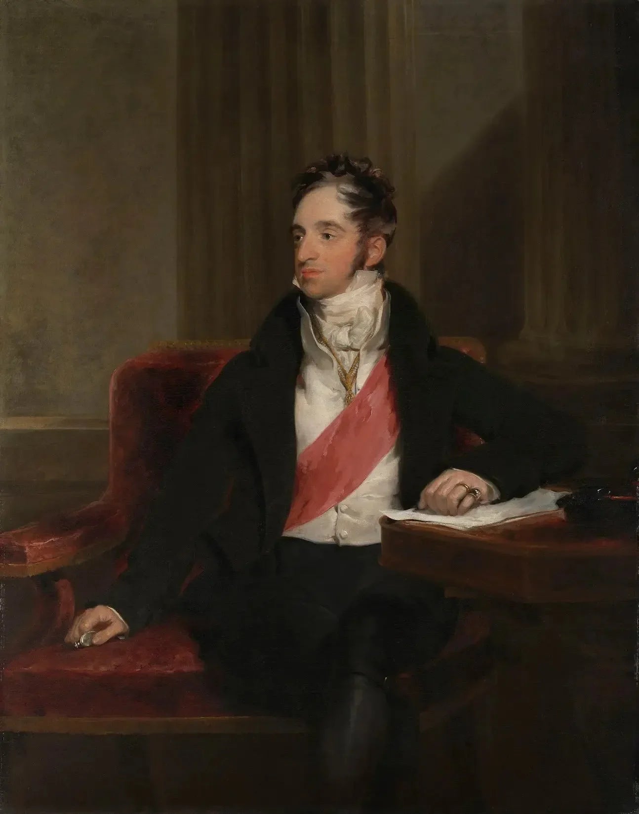 Charles Robert, comte de Nesselrode (1770-1862) - Thomas Lawrence image 1 copie de tableau peinte à la main