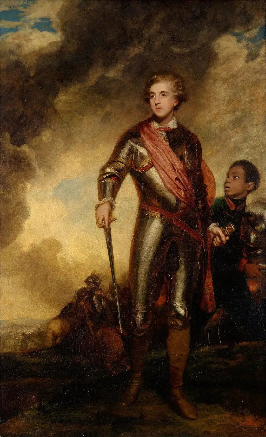 Charles Stanhope, troisième comte de Harrington, et Marcus Richard Fitzroy Thomas - Joshua Reynolds image 1 tableau peint à l’huile sur toile