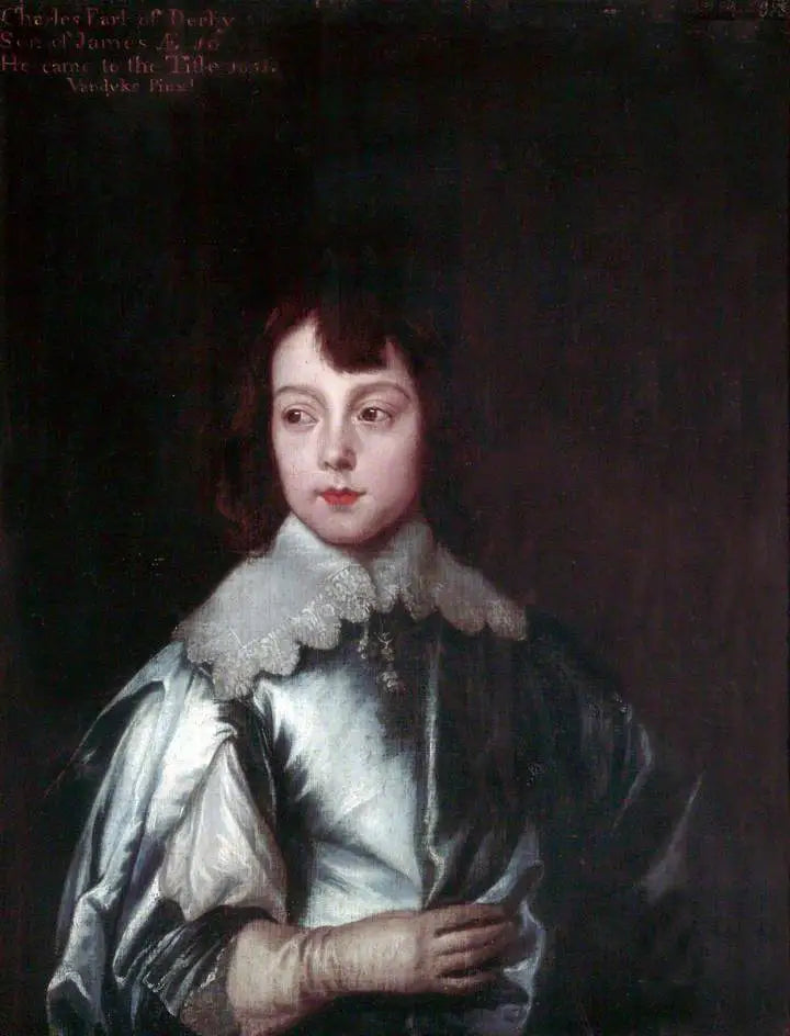 Charles Stanley (1628–1672), 8e comte de Derby - Antoine van Dyck image 1 reproduction artisanale de tableau