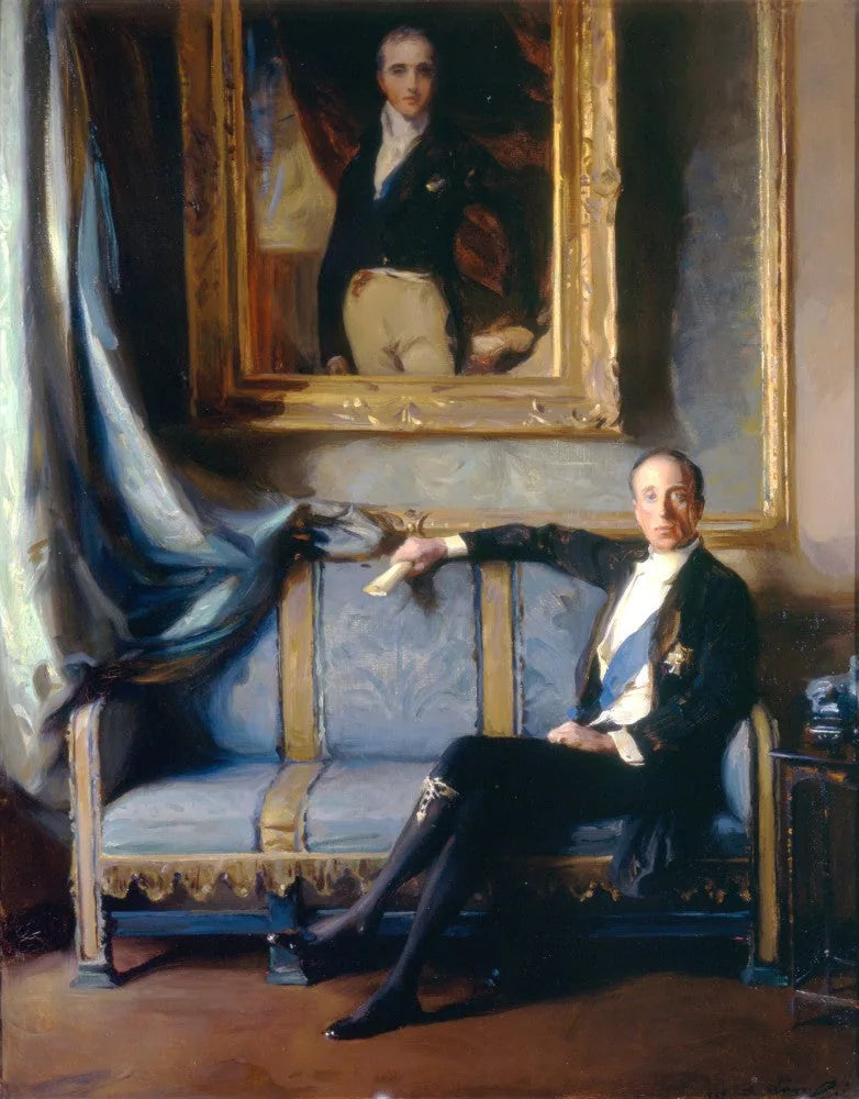 Charles Stewart Henry Vane-Tempest-Stewart, vicomte Castlereagh et 7e marquis de Londonderry (1878-1949) - Philip de László image 1 copie de tableau peinte à la main