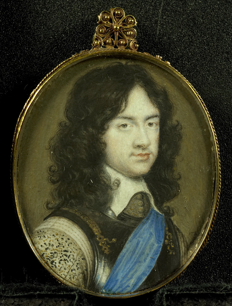 Charles Stuart (1630-85), prince de Galles. Le futur roi Charles II d'Angleterre - Nathaniel Thach