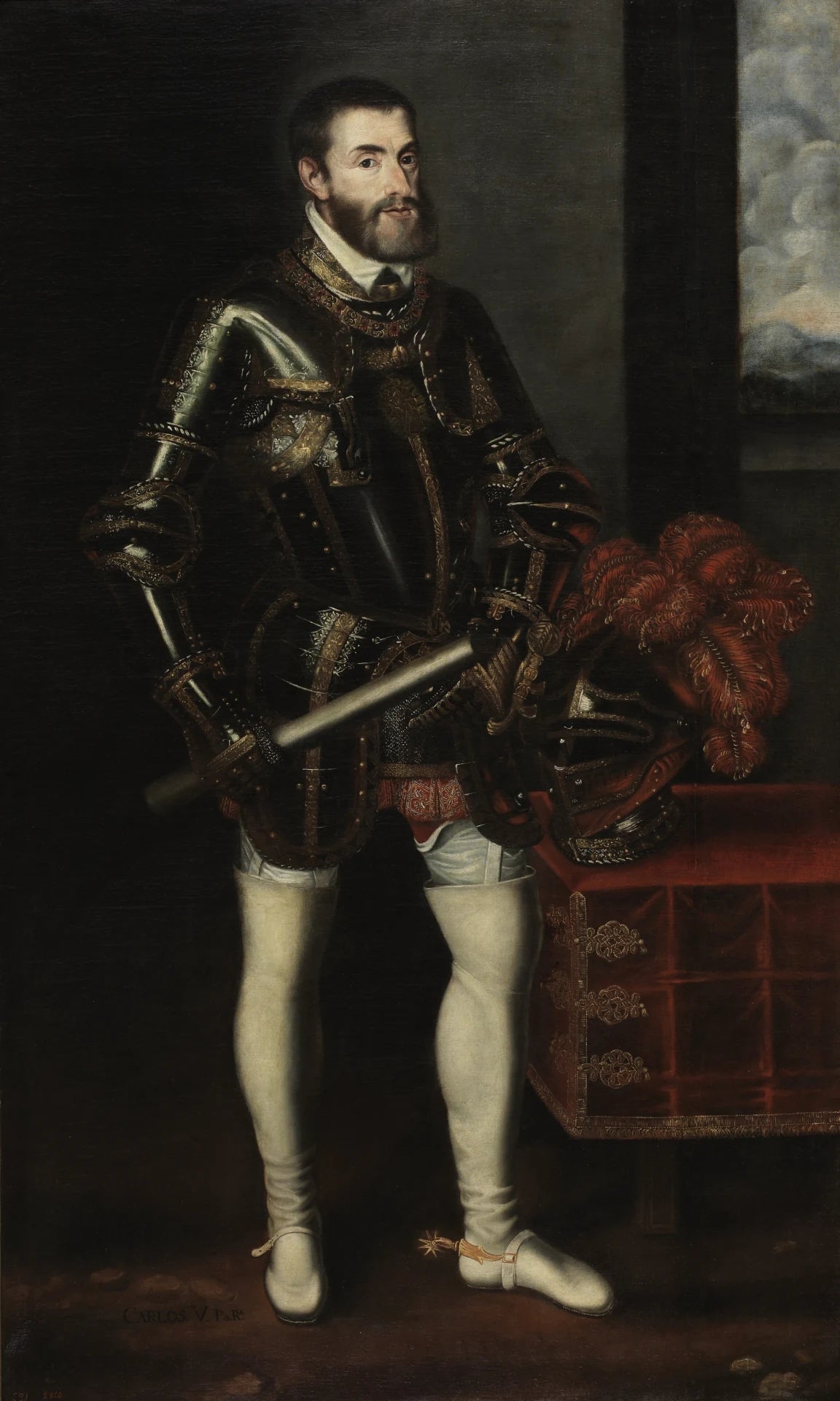 Charles V en armure - Artiste inconnu