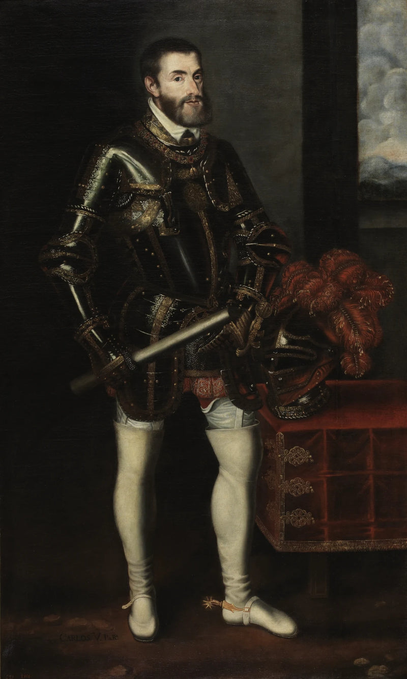 Charles V en armure - Artiste inconnu