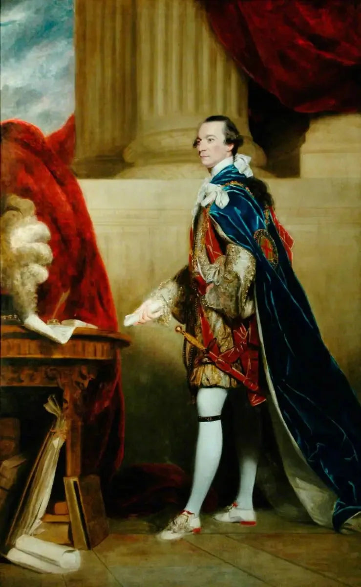 Charles Watson-Wentworth, 2e marquis de Rockingham - Joshua Reynolds image 1 reproduction d’œuvre d’art à l’huile