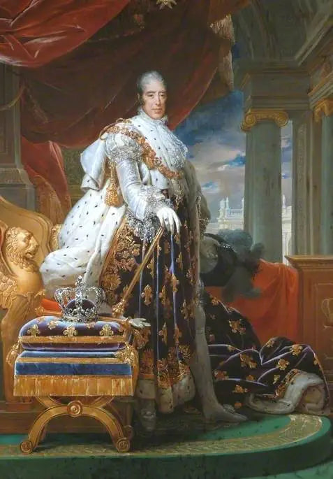 Charles X (1757-1836), en tenue de couronnement - François Gérard image 1 copie de tableau peinte à la main
