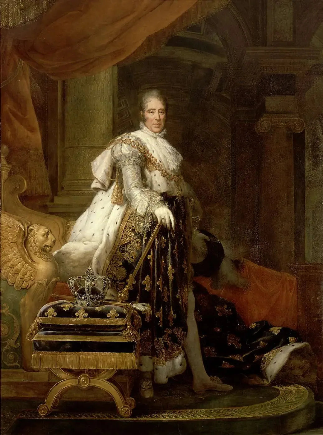Charles X en habits de sacre - François Gérard image 1 reproduction d’œuvre d’art à l’huile
