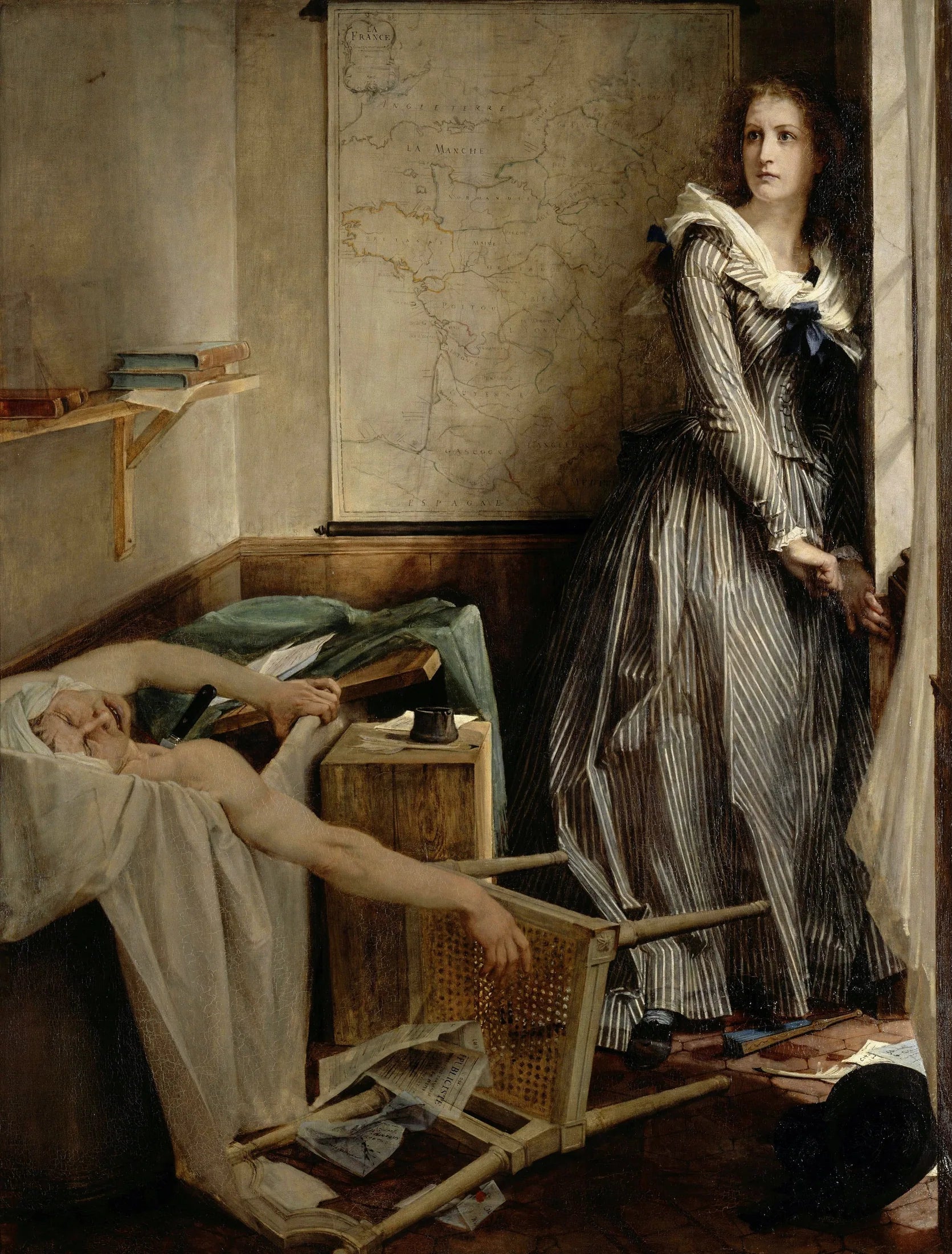 Charlotte Corday - Paul Baudry image 1 reproduction d’œuvre d’art à l’huile