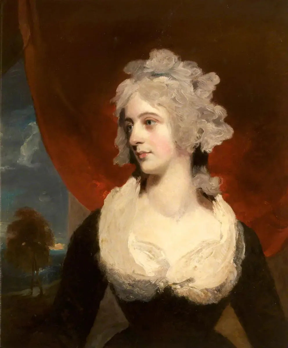 Charlotte Dee, Mme Charles Edmund Nugent (1756-1813), dans le rôle de Mme Johnstone - Thomas Lawrence image 1 reproduction artisanale de tableau