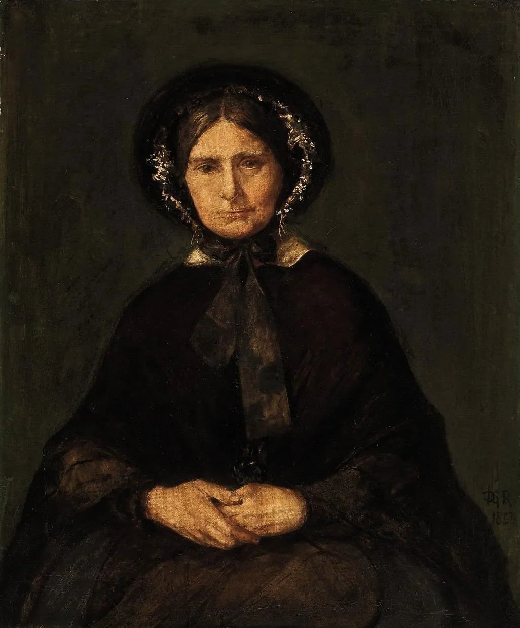 Charlotte Polidori - Dante Gabriel Rossetti image 1 reproduction artisanale de tableau