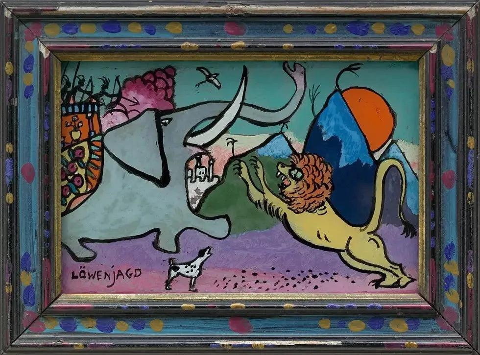 Chasse au lion - Vassily Kandinsky image 1 tableau peint à l’huile sur toile