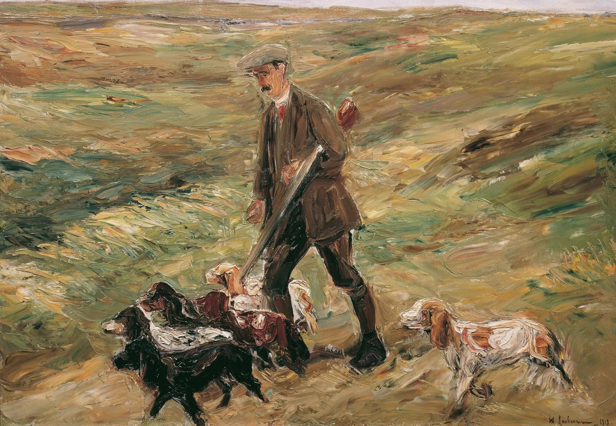 Chasseur dans les dunes - Max Liebermann image 1 reproduction artisanale de tableau