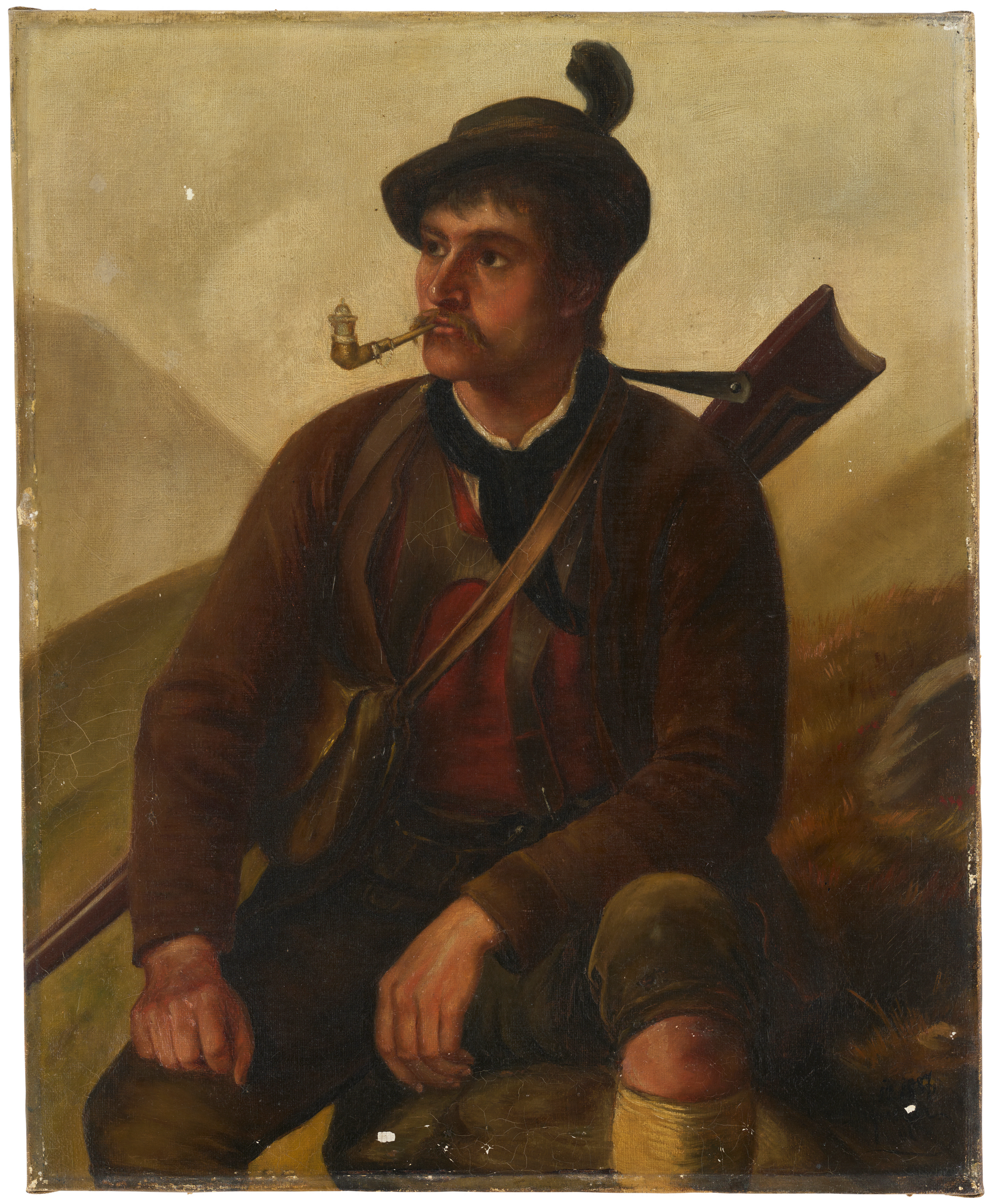 Chasseur tyrolien - Franz Defregger image 1 tableau peint à l’huile sur toile