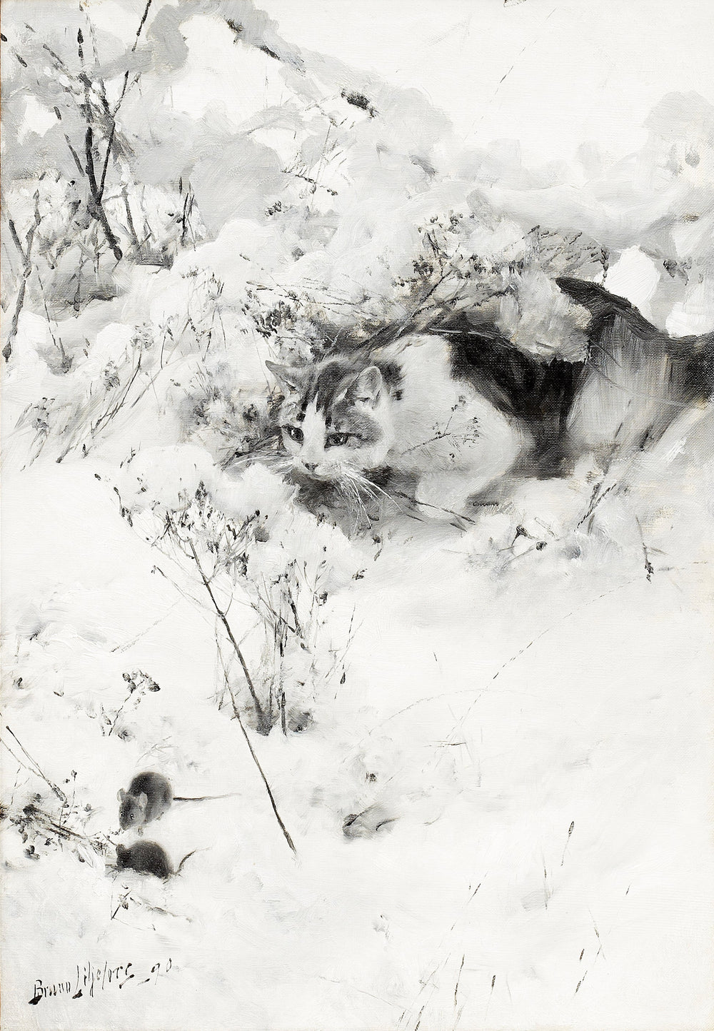 Chat traquant - Bruno Liljefors