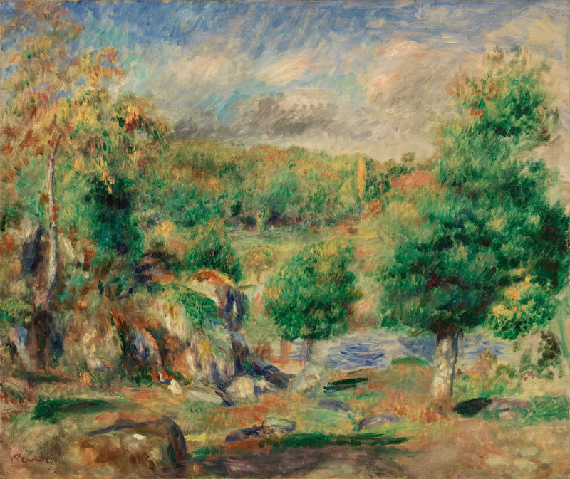 Châtaigniers, Pont-Aven (Châtaigniers, Pont-Aven) - Pierre-Auguste Renoir