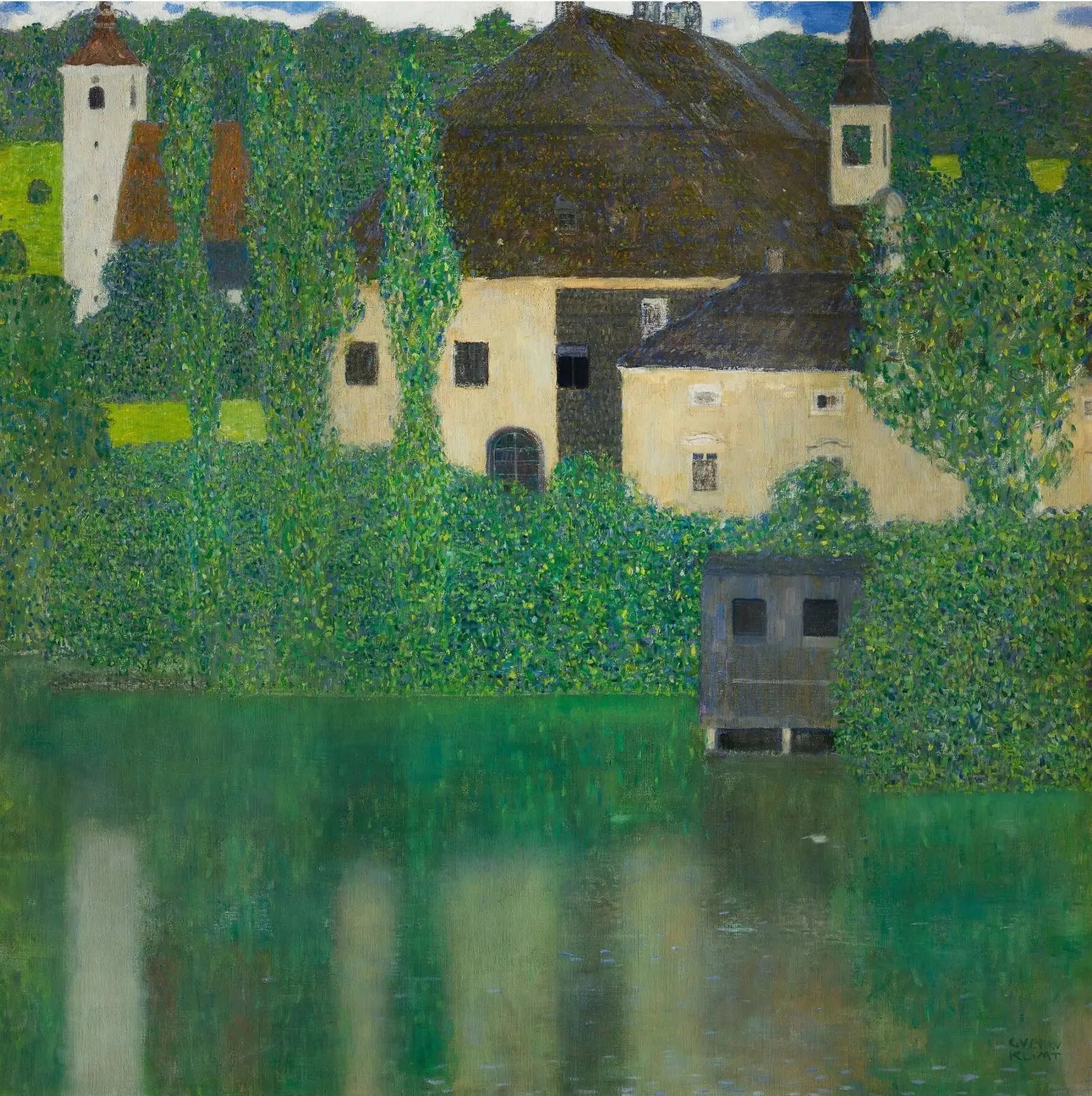 Château d'eau - Gustav Klimt image 1 copie de tableau peinte à la main