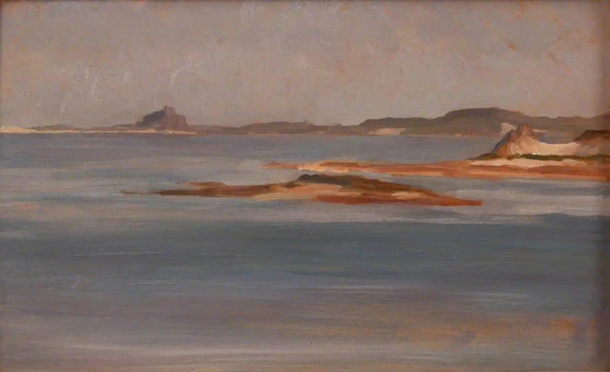 Château de Bamburgh, Northumberland - Frederic Leighton image 1 reproduction réalisée par Alpha Reproduction
