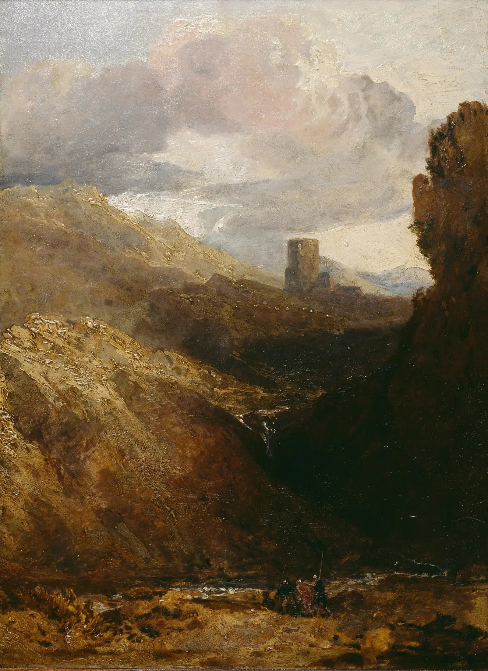 Château de Dolbadarn - J. M. W. Turner image 1 reproduction de peinture à l’huile