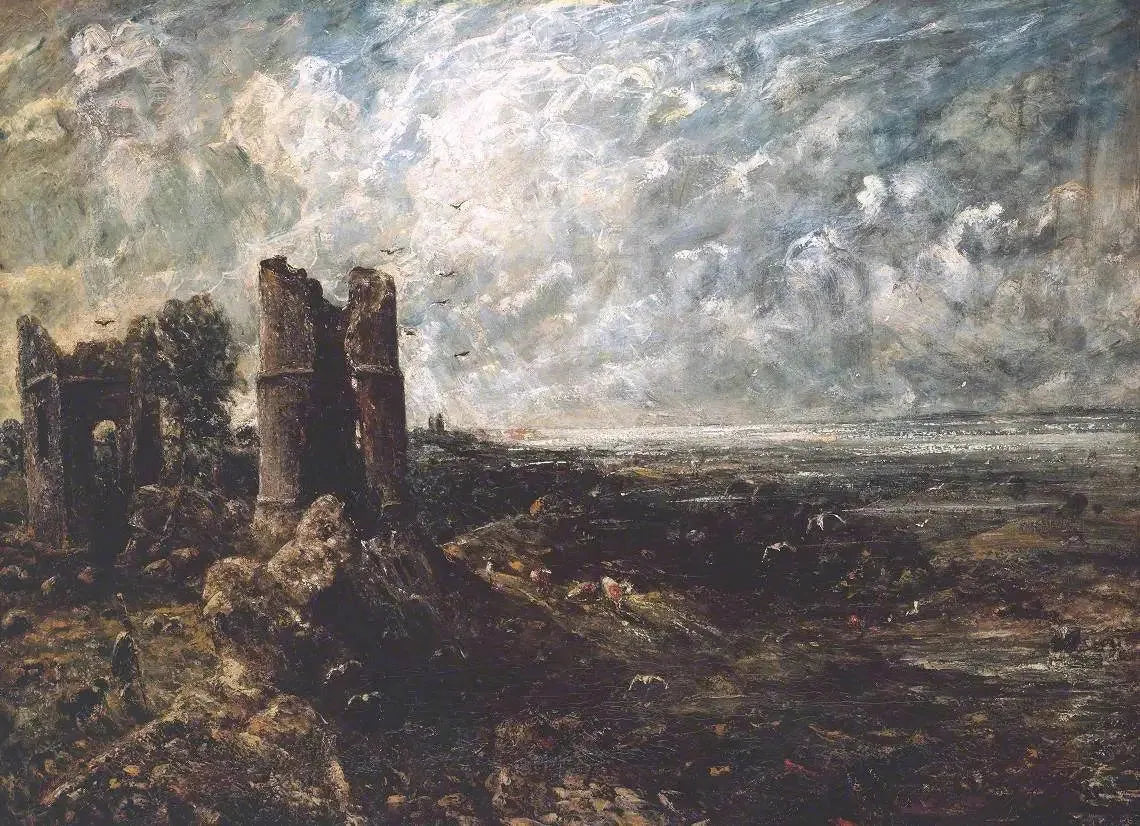 Château de Hadleigh (croquis) - John Constable image 1 reproduction de peinture à l’huile