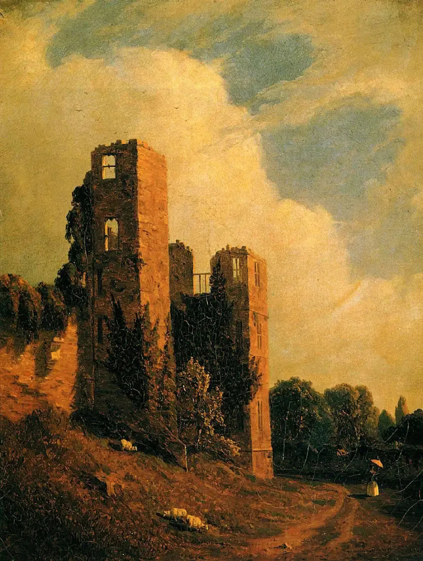 Château de Kenilworth - Sanford Robinson Gifford image 1 copie de tableau peinte à la main