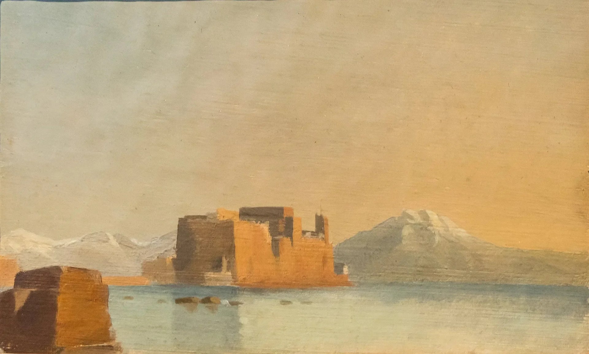 Château de l'Ovo et la baie de Naples - Edgar Degas image 1 tableau peint à l’huile sur toile
