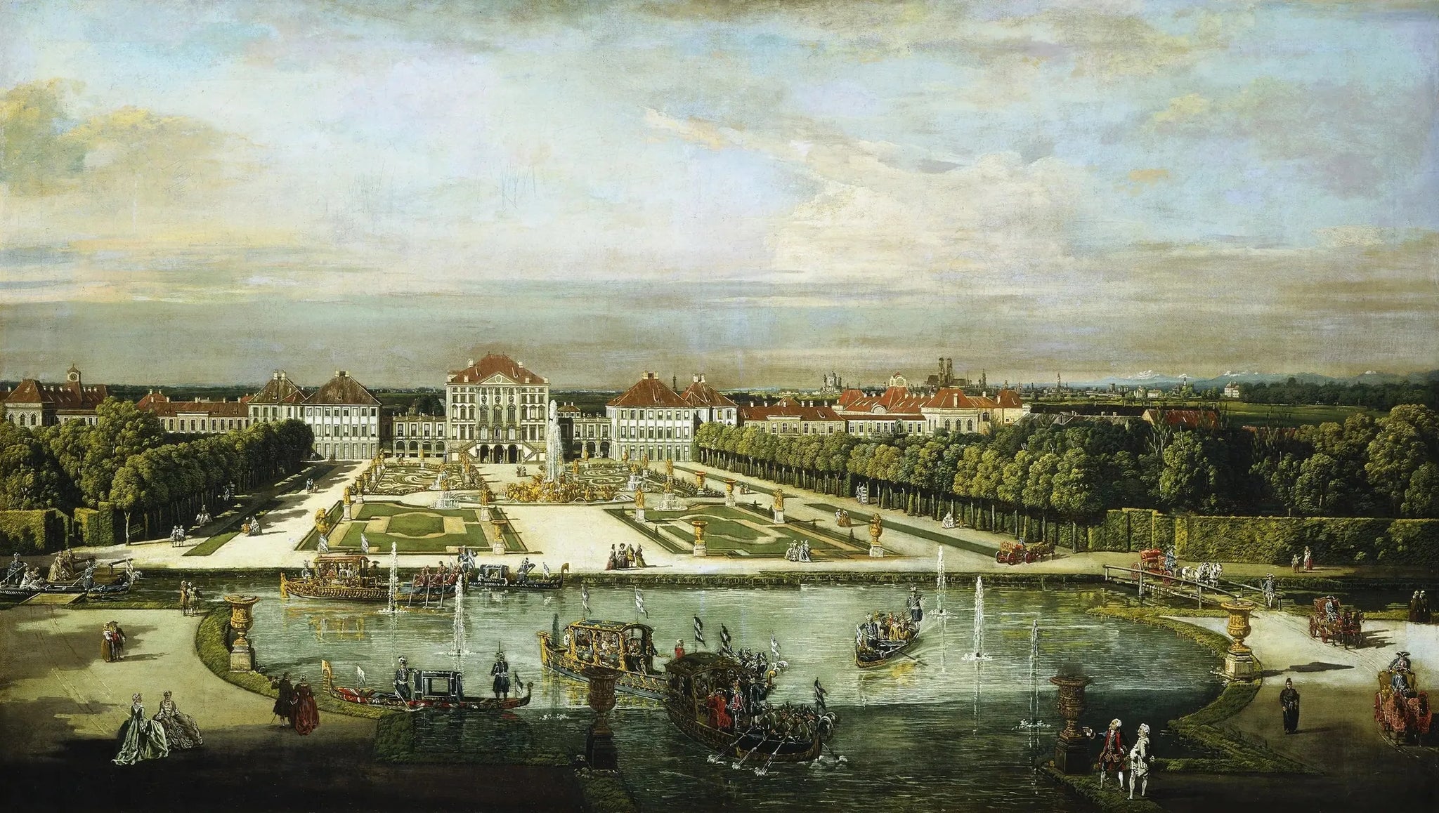 Château de Nymphenburg, Munich - Canaletto image 1 reproduction réalisée par Alpha Reproduction