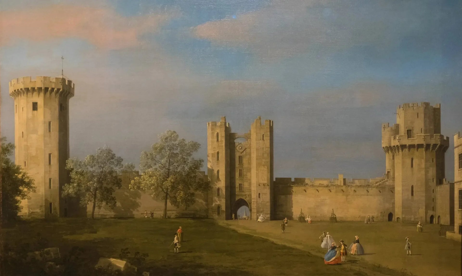 Château de Warwick, côté est - Canaletto image 1 tableau peint à l’huile sur toile