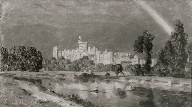 Château de Windsor - Sanford Robinson Gifford image 1 tableau peint à l’huile sur toile