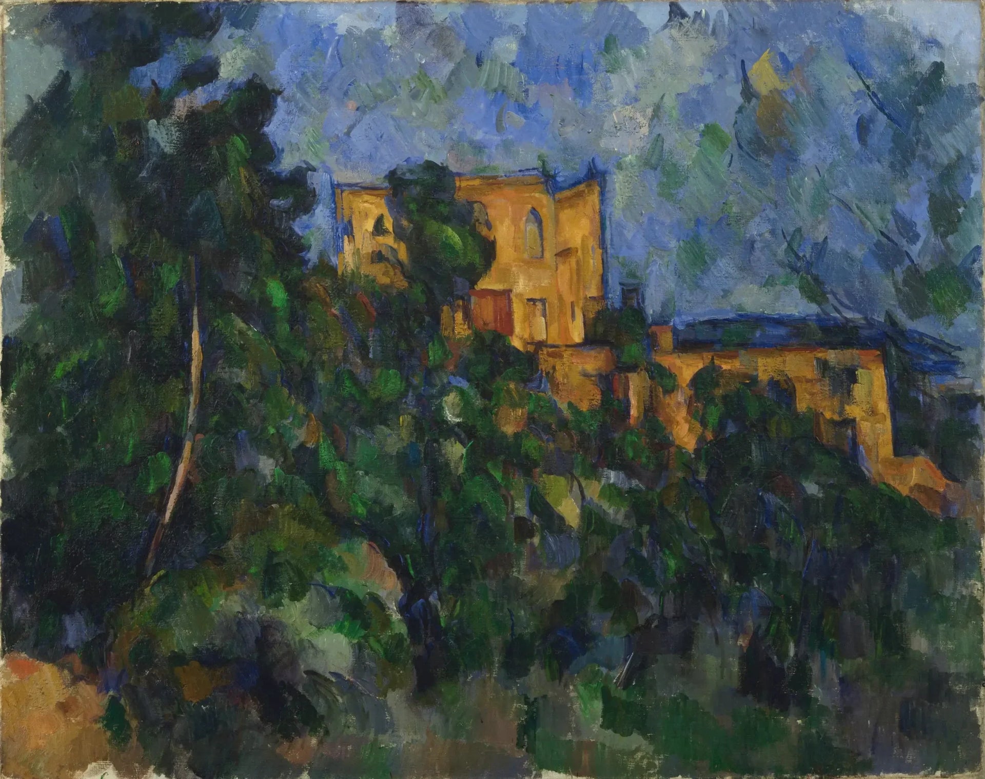 Château Noir - Paul Cézanne image 1 reproduction de peinture à l’huile