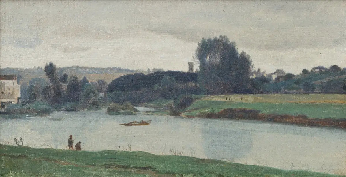 Château Thierry - Jean-Baptiste Camille Corot image 1 tableau peint à l’huile sur toile