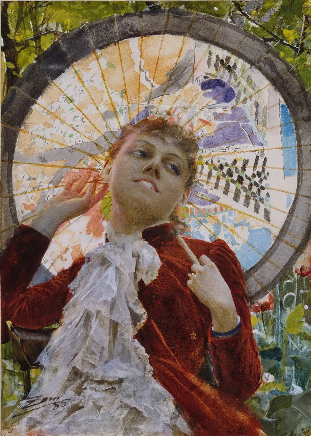 Châteaux en Espagne - Anders Zorn image 1 copie peinte à la main à l’huile