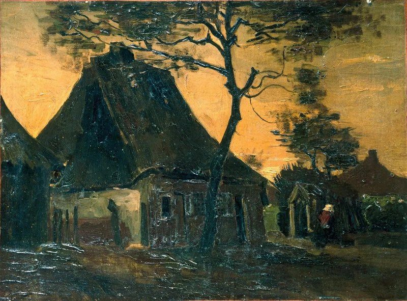 Chaumière avec des arbres, F93 – Vincent van Gogh