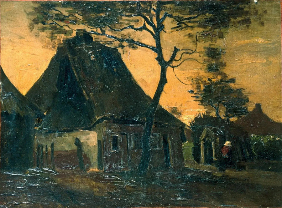 Chaumière avec des arbres, F93 – Vincent van Gogh